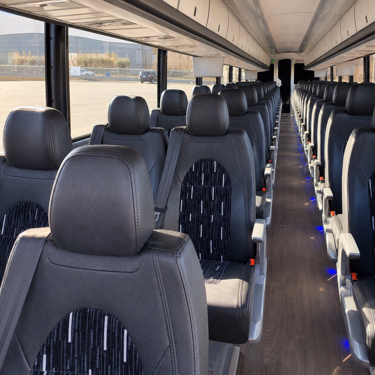 san bernardino charter bus interior