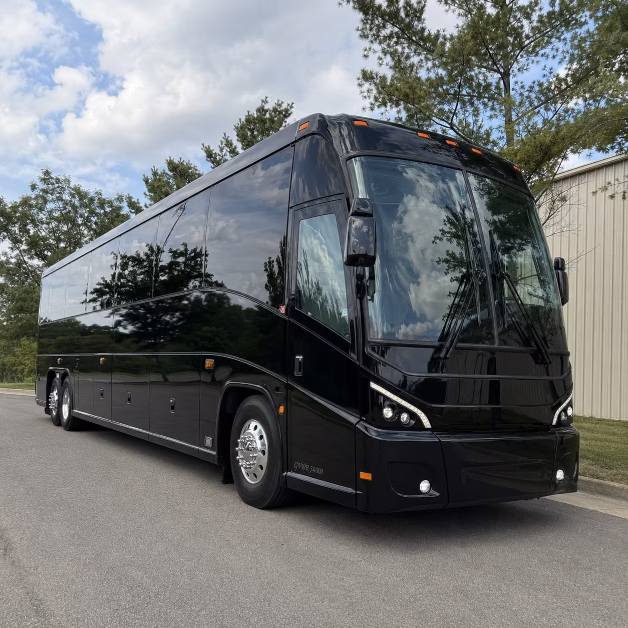 san bernardino charter bus rental exterior