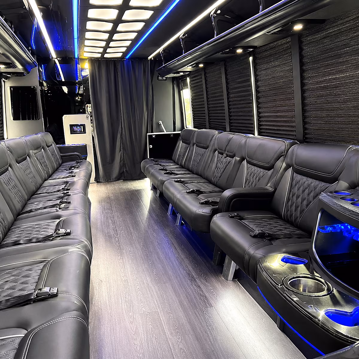 san bernardino party bus rentals inside
